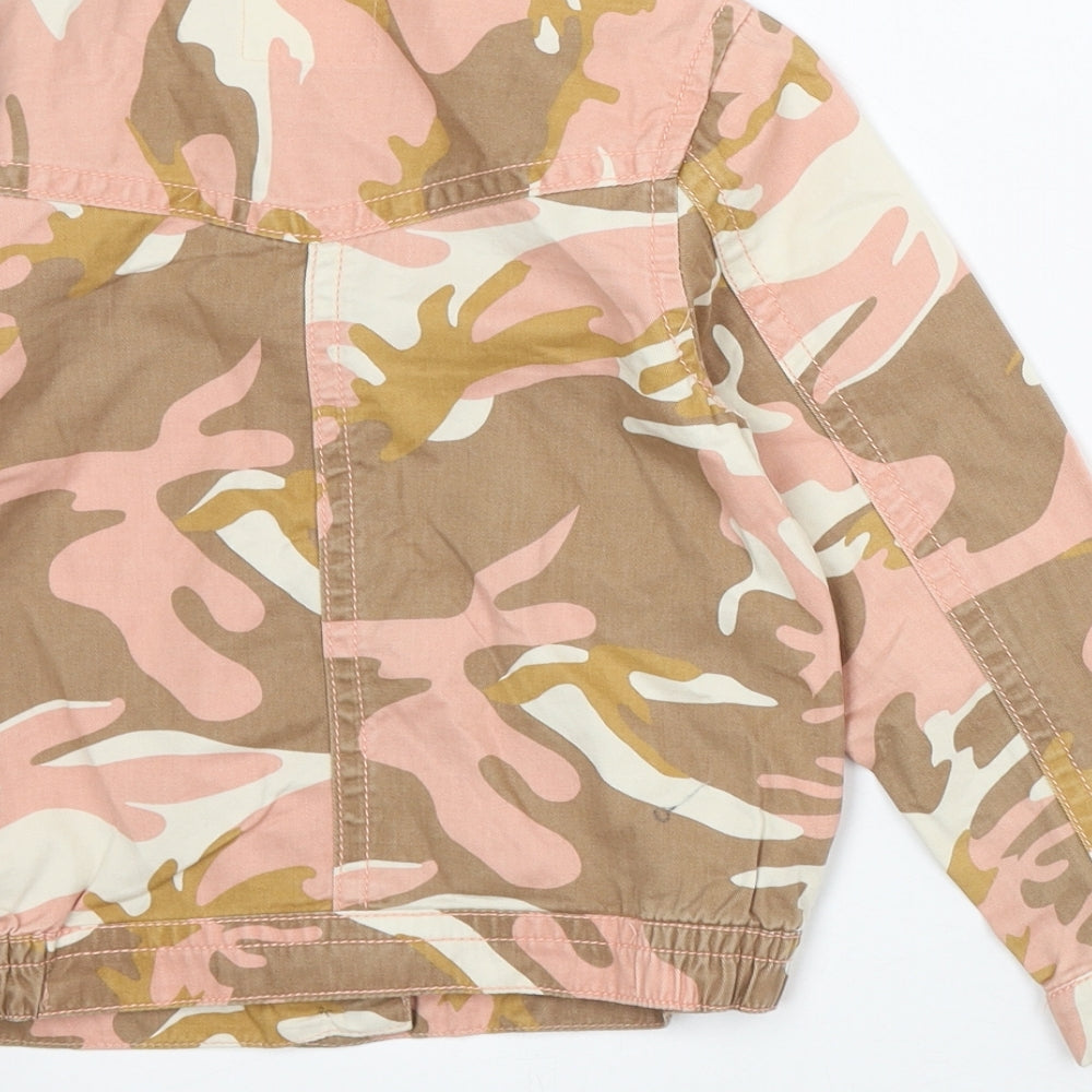 NEXT Girls Pink Camouflage Jacket Size 6 Years