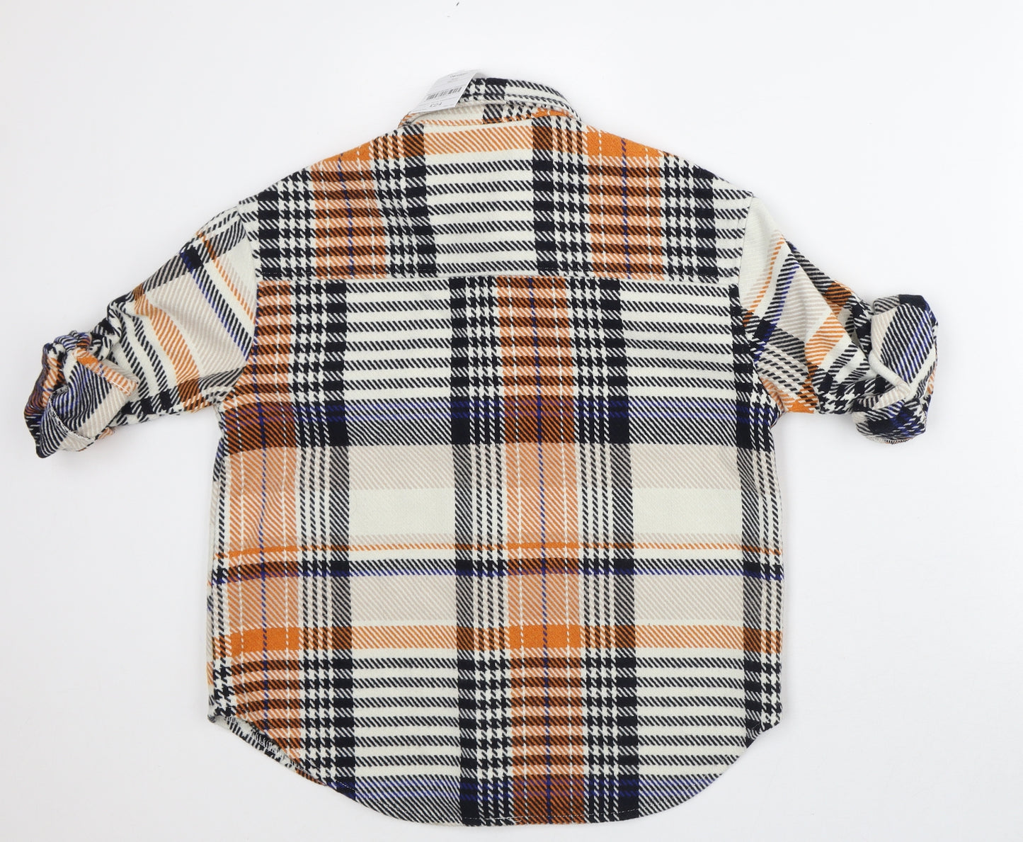 NEXT Boys Orange Plaid Jacket Size 6 Years