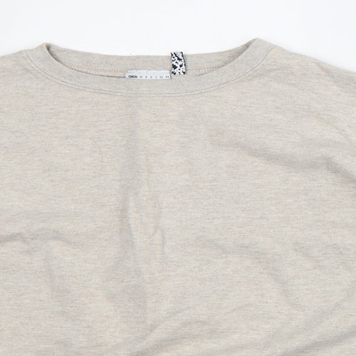 ASOS Womens Beige Polyester Pullover Sweatshirt Size 6