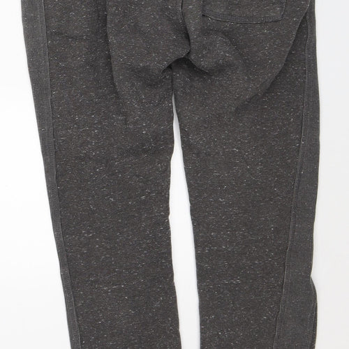 Superdry Womens Grey Geometric Cotton Sweatpants Trousers Size XS L28 in Slim