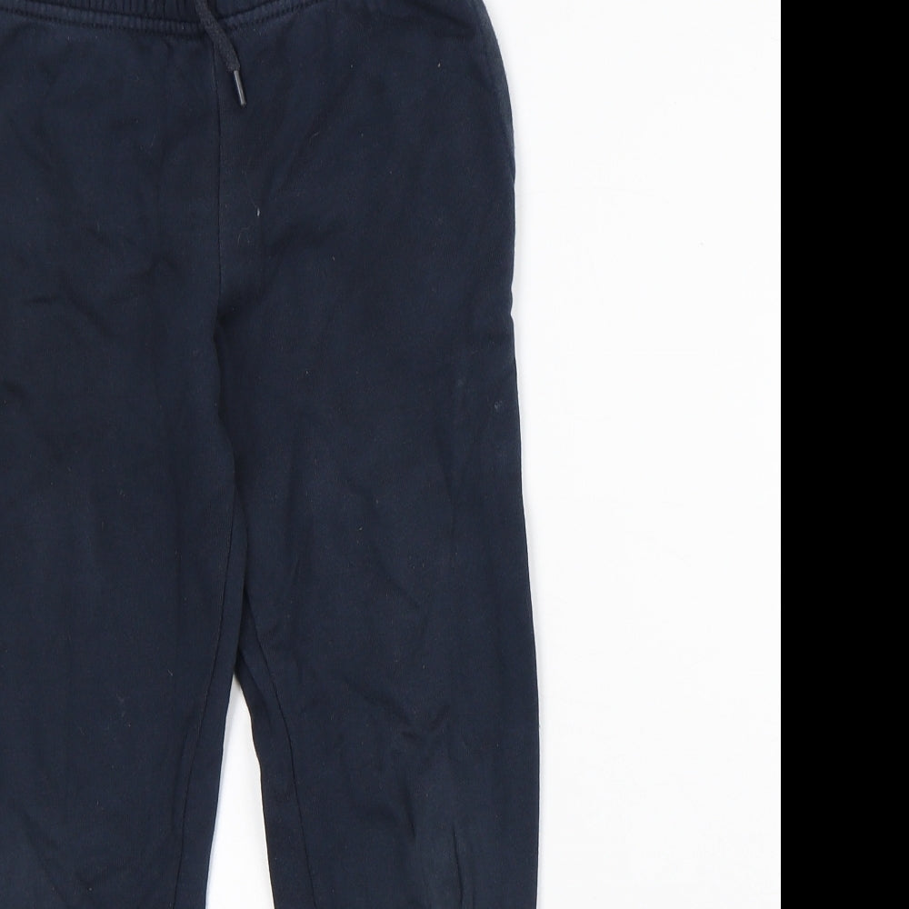 Dunnes Stores Boys Black Cotton Sweatpants Trousers Size 8 Years Regular