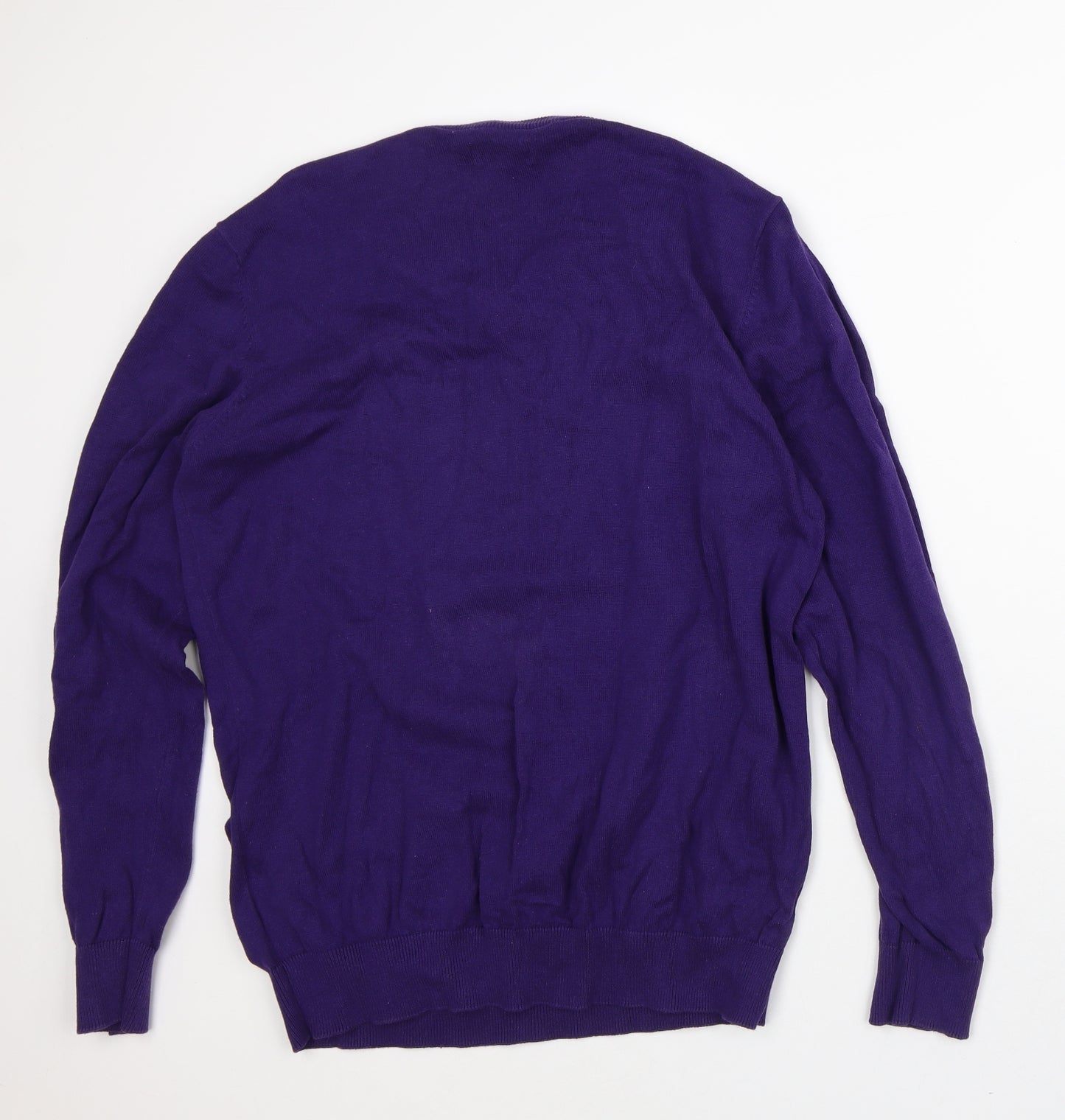 JACK & JONES Mens Purple Cotton Pullover Sweatshirt Size XL