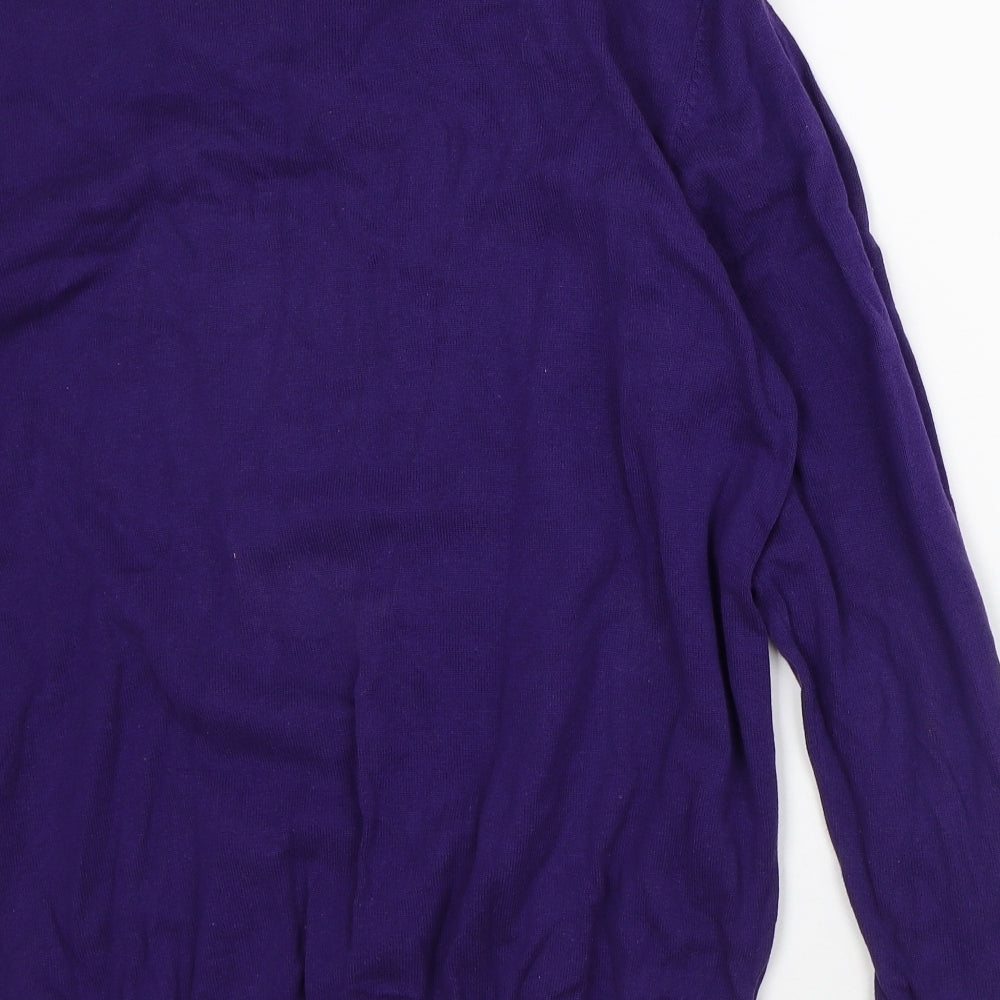 JACK & JONES Mens Purple Cotton Pullover Sweatshirt Size XL