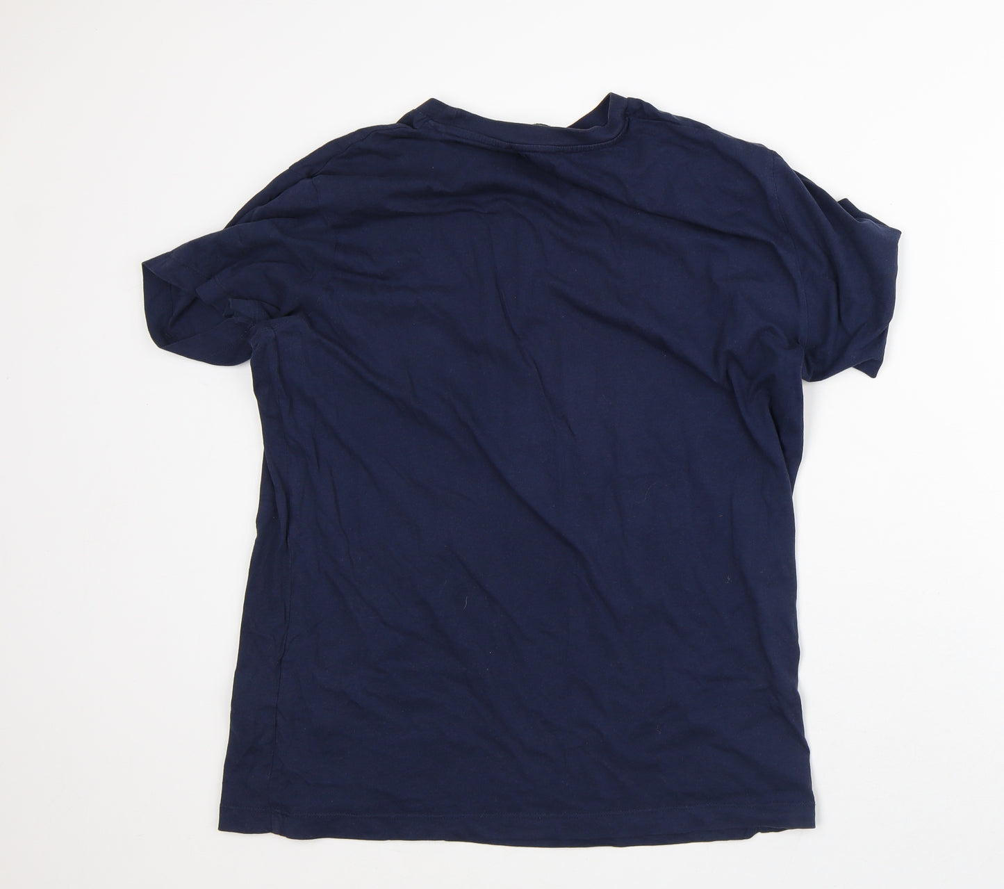 Beverly Hills Polo Club Mens Blue Cotton T-Shirt Size XL Crew Neck