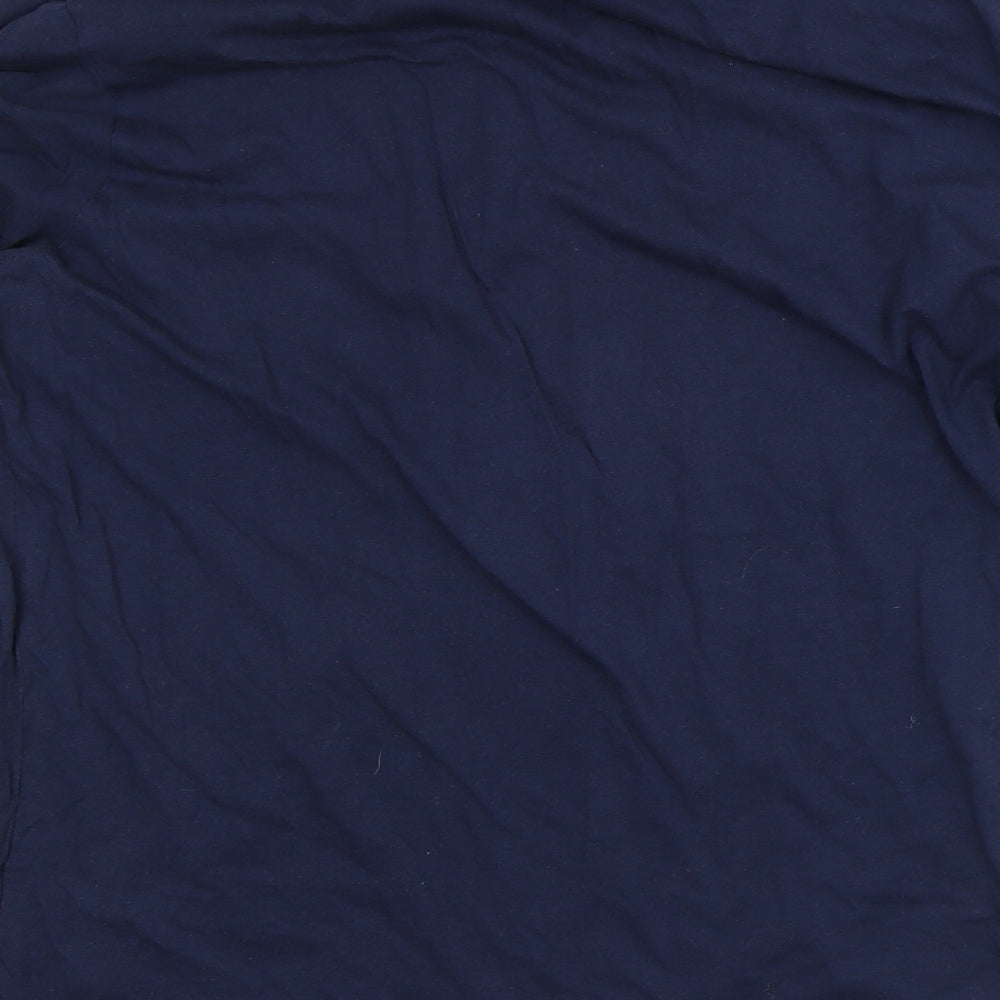 Beverly Hills Polo Club Mens Blue Cotton T-Shirt Size XL Crew Neck