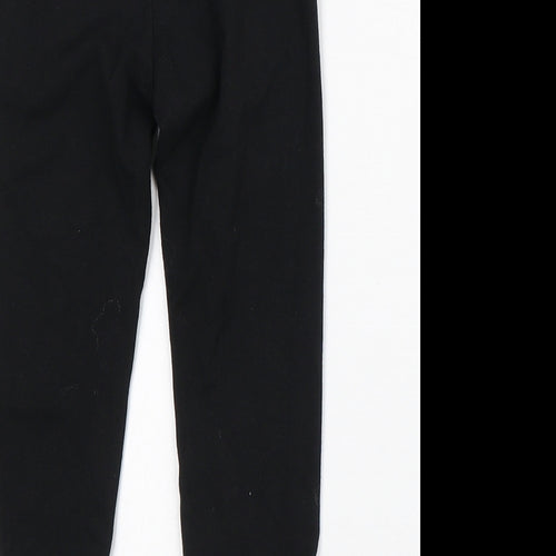 Rare Editions Girls Black Cotton Capri Trousers Size 2-3 Years Regular