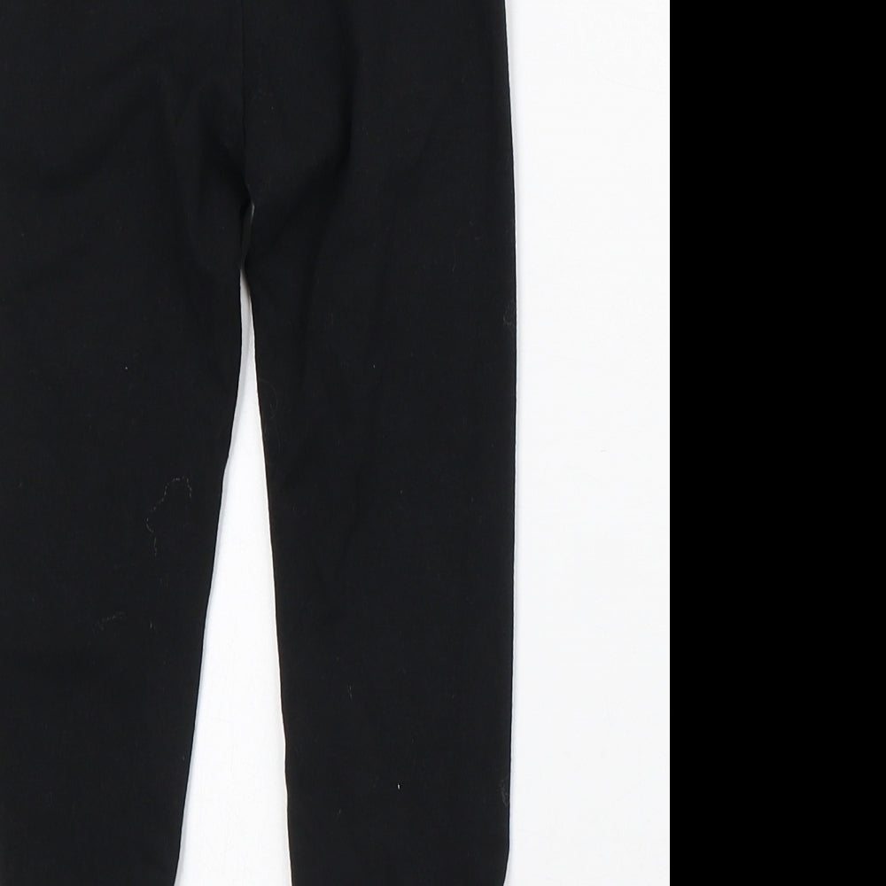 Rare Editions Girls Black Cotton Capri Trousers Size 2-3 Years Regular