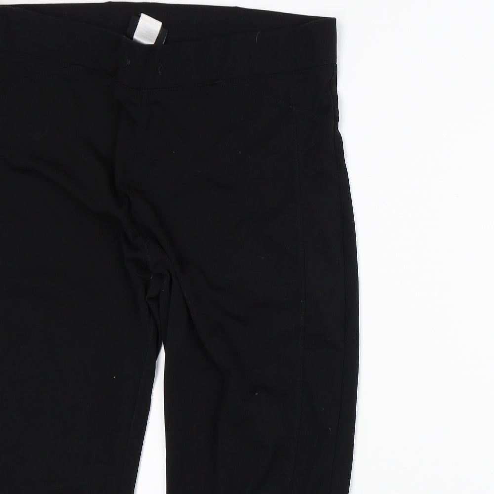 Olympus Womens Black Polyester Capri Trousers Size 18 L21 in Regular