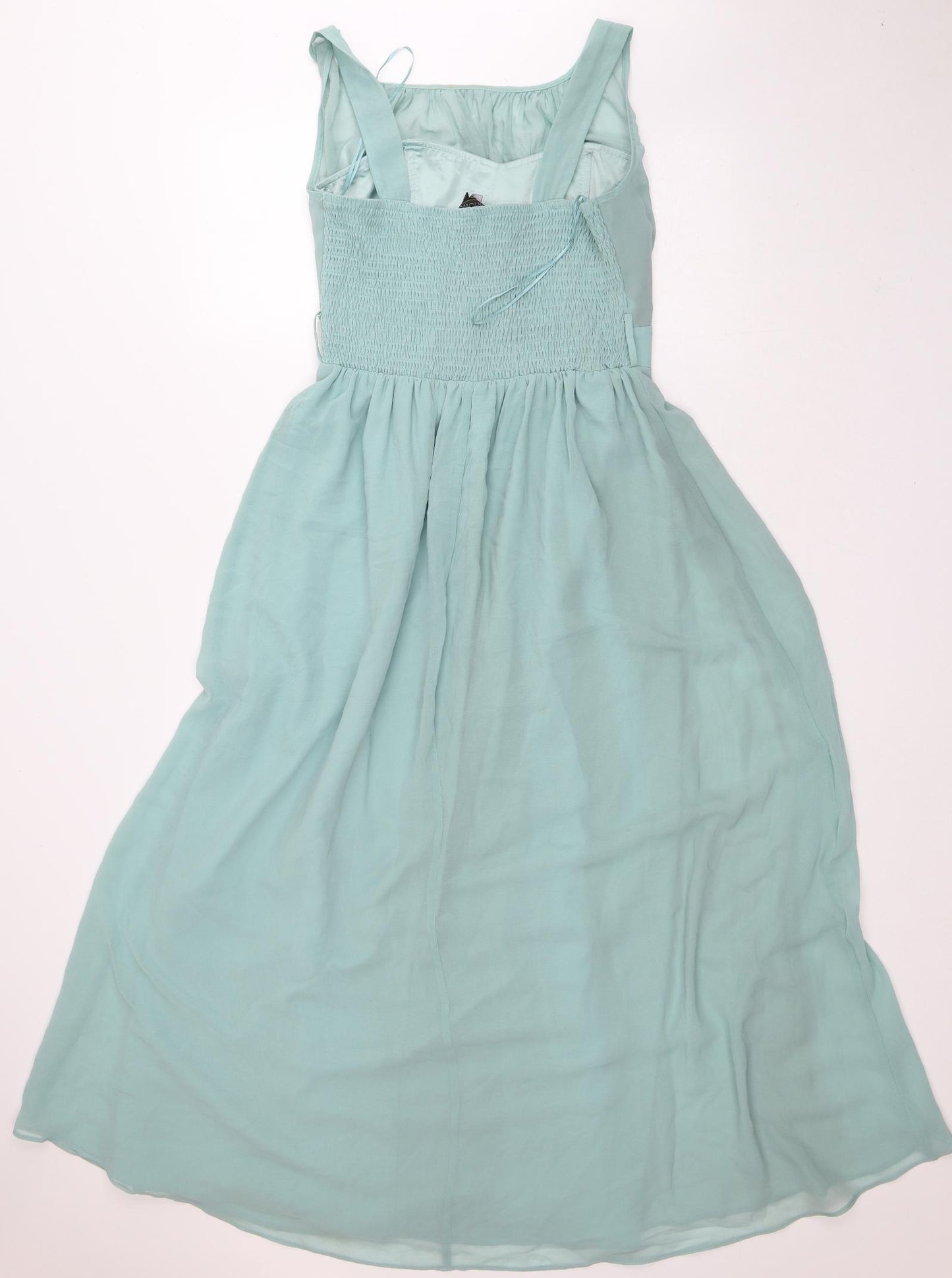 Showcase Womens Green Polyester Ball Gown Size 14 Sweetheart