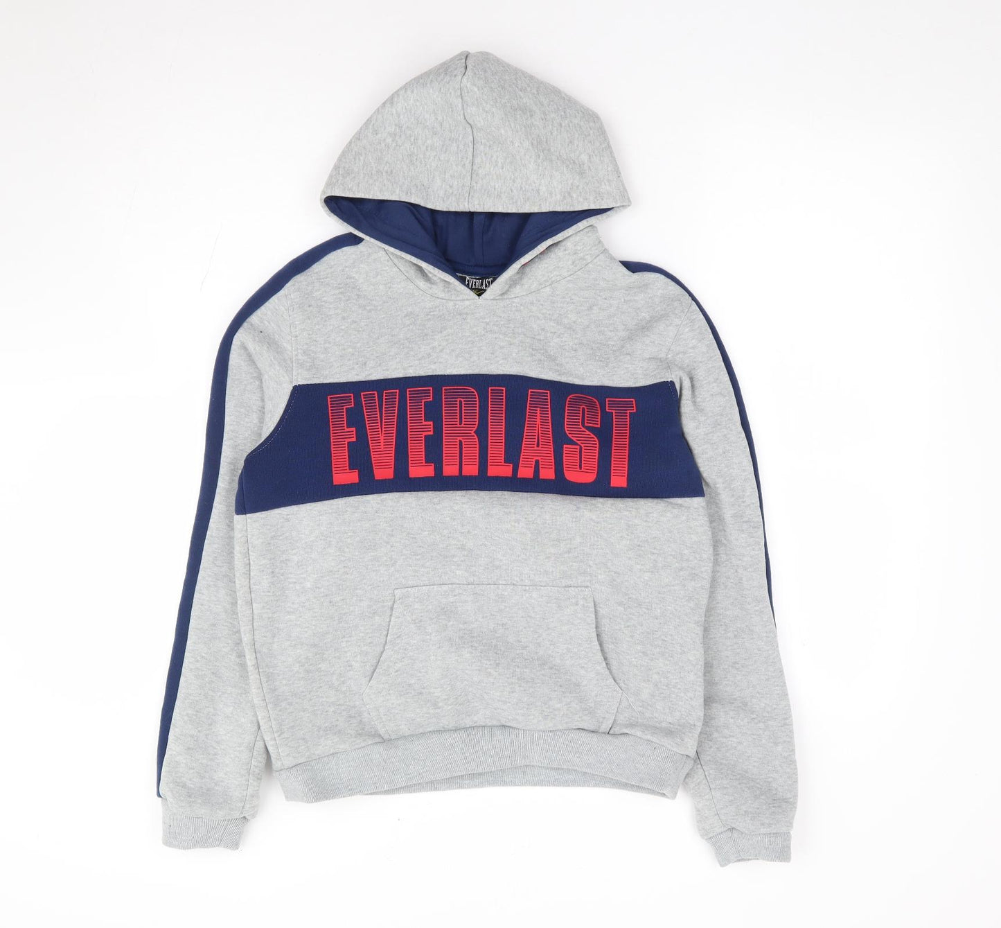 Everlast Boys Grey Polyester Pullover Hoodie Size 13 Years Pullover