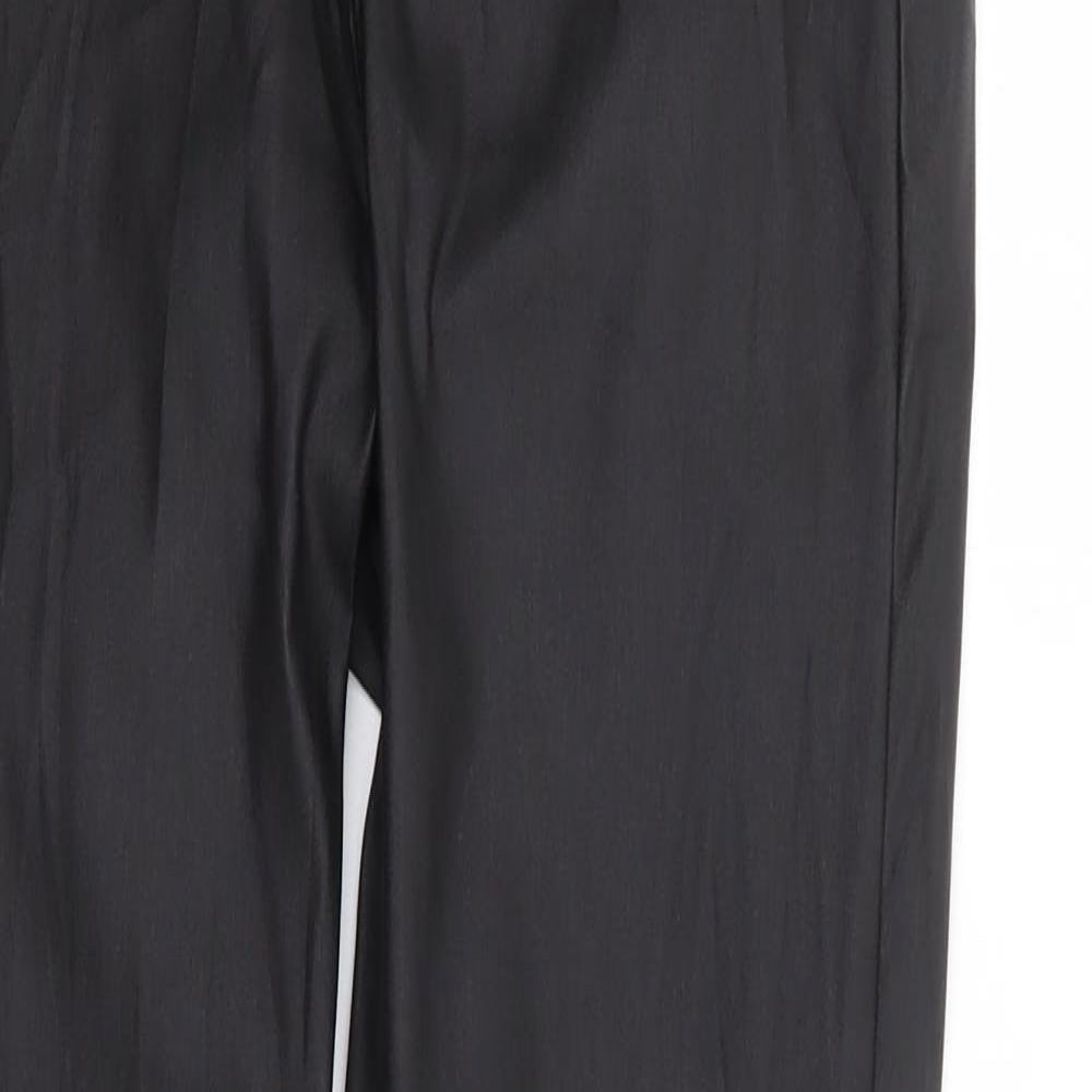 Primark Womens Black Polyester Trousers Size 6 L29 in Regular Zip