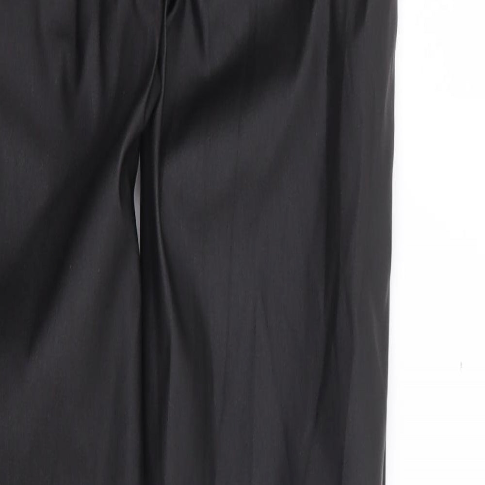Primark Womens Black Polyester Trousers Size 6 L29 in Regular Zip