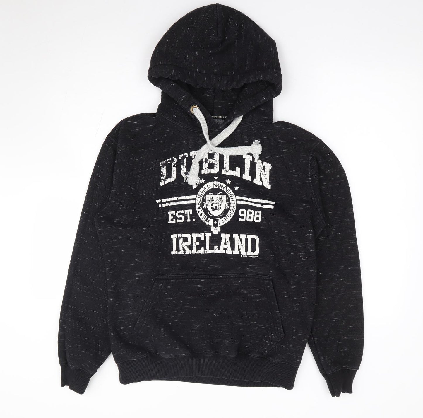 Irish Connection Mens Grey Cotton Pullover Hoodie Size M