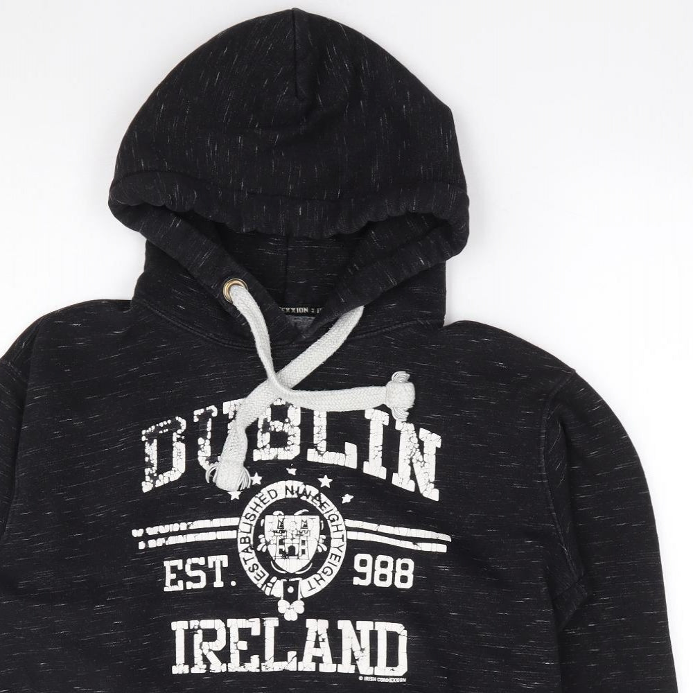 Irish Connection Mens Grey Cotton Pullover Hoodie Size M