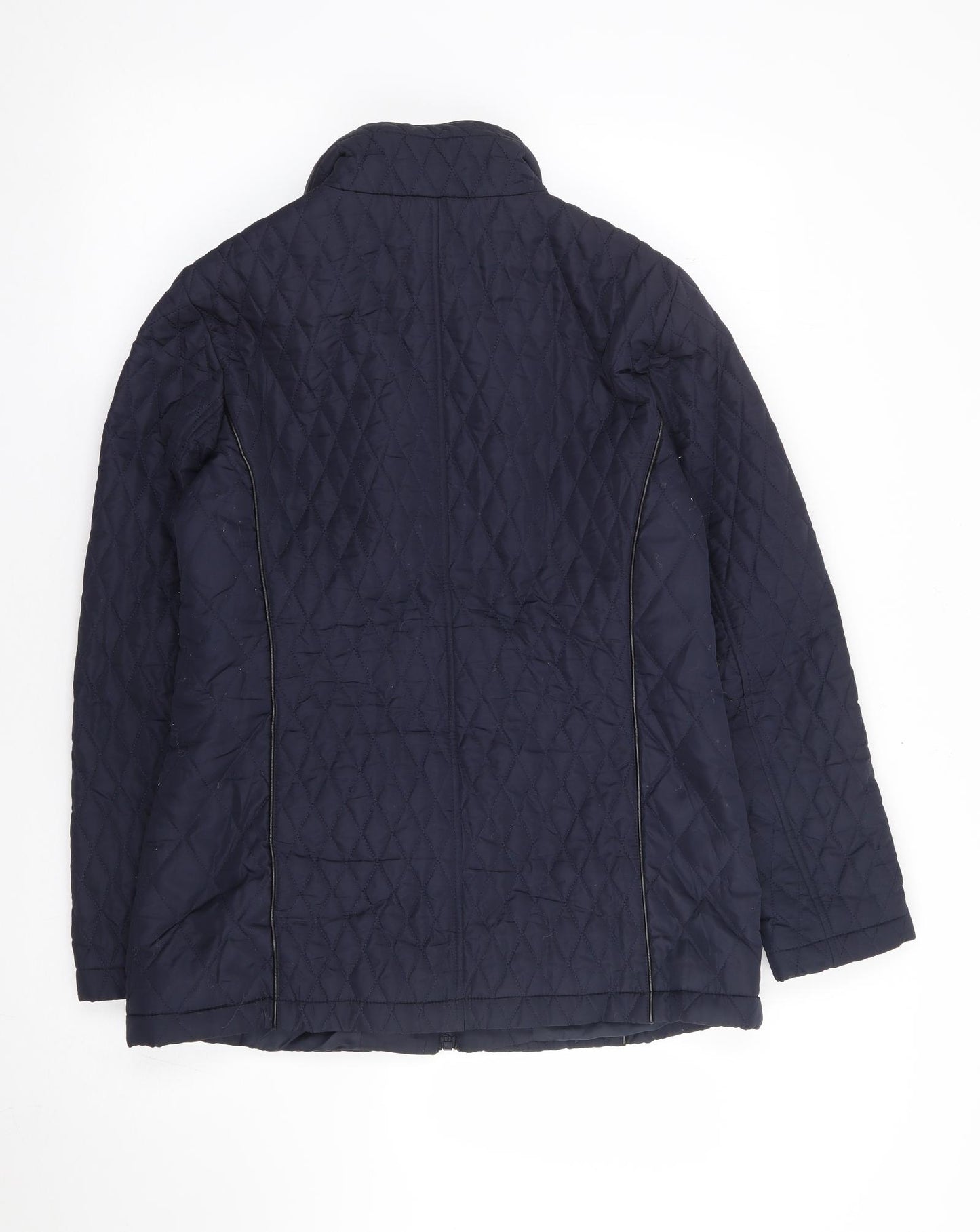 Bonmarché Womens Blue Rain Coat Coat Size 10 Zip