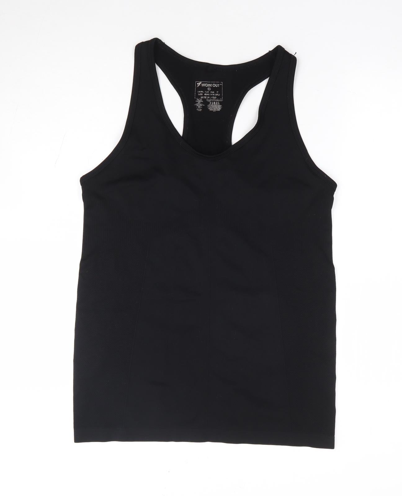 Primark Womens Black Polyester Jersey T-Shirt Size XL Round Neck Pullover
