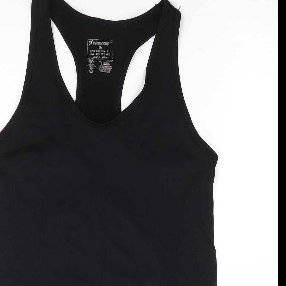 Primark Womens Black Polyester Jersey T-Shirt Size XL Round Neck Pullover