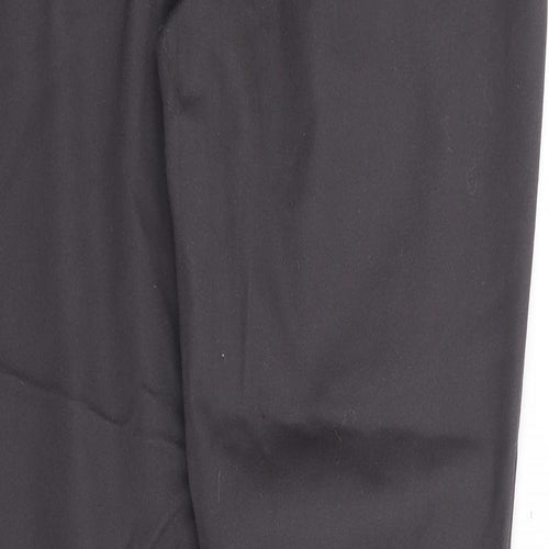 Wallis Womens Grey Cotton Trousers Size 12 L31 in Regular Zip