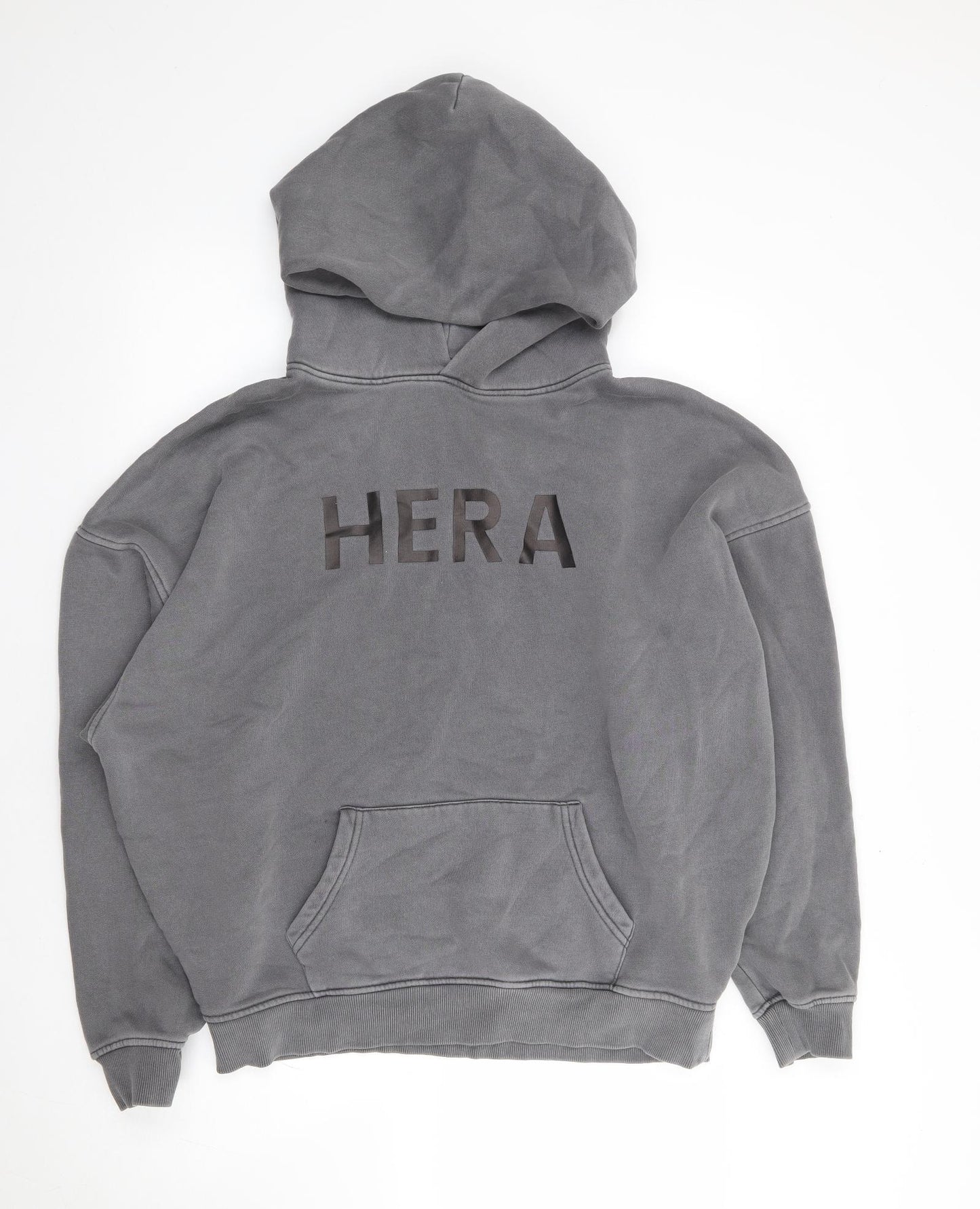 Hera Womens Grey Cotton Pullover Hoodie Size S Pullover
