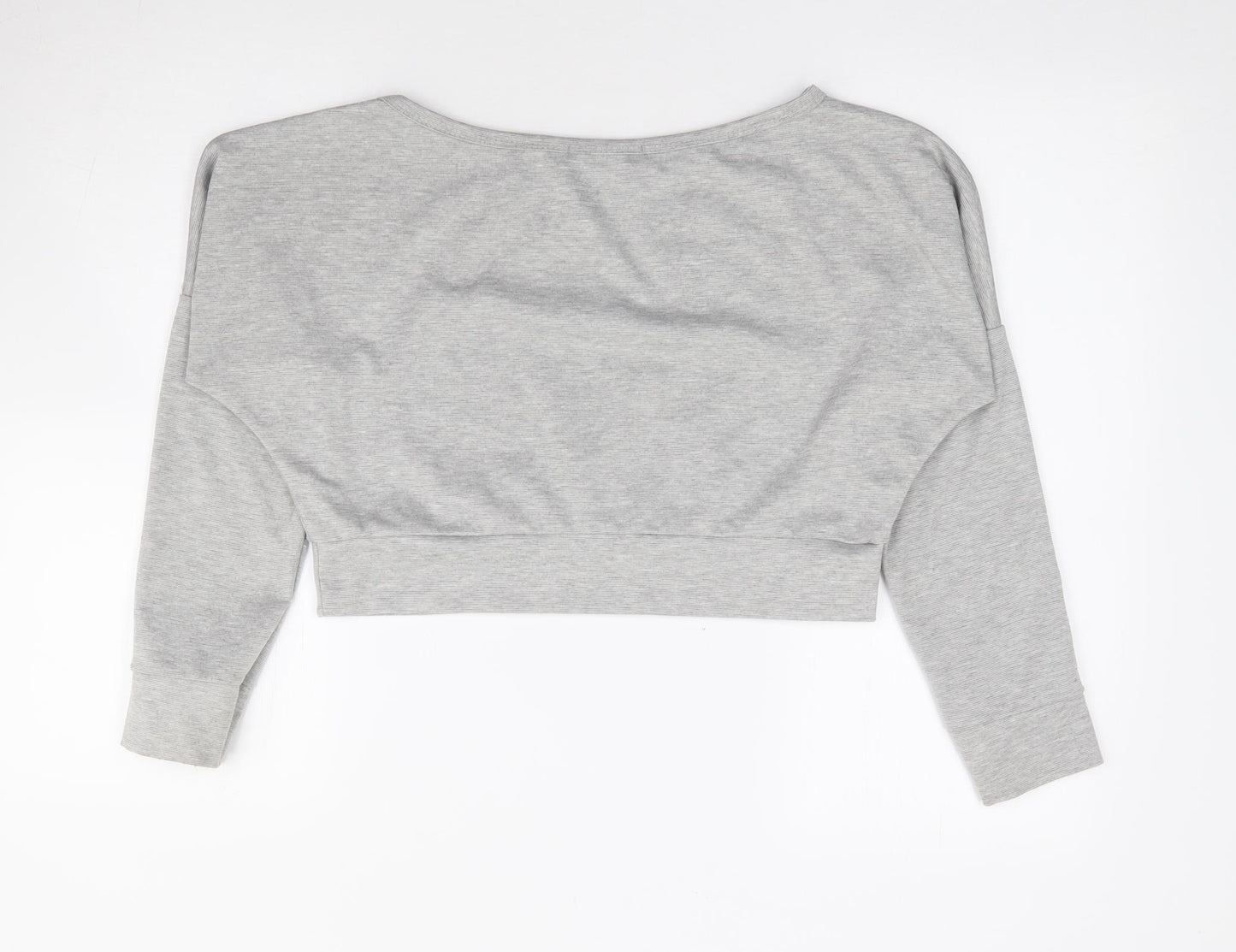 Femme Luxe Womens Grey Polyester Pullover Sweatshirt Size M Pullover