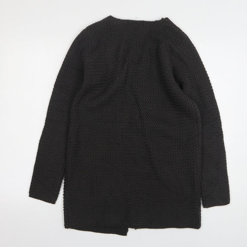 George Womens Grey Round Neck Acrylic Cardigan Jumper Size 10