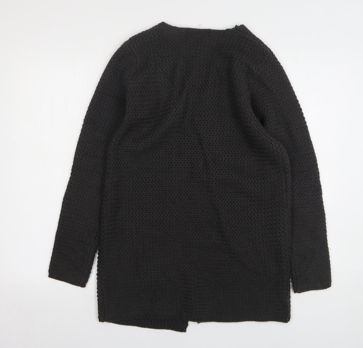 George Womens Grey Round Neck Acrylic Cardigan Jumper Size 10