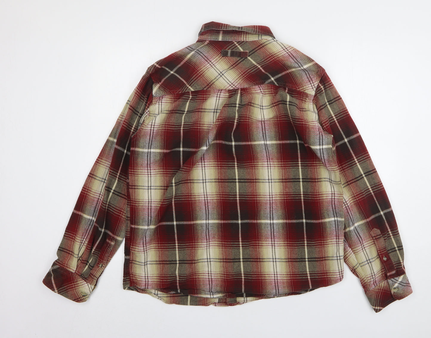 Legendary Whitetails Mens Red Plaid Cotton Button-Up Size L Collared