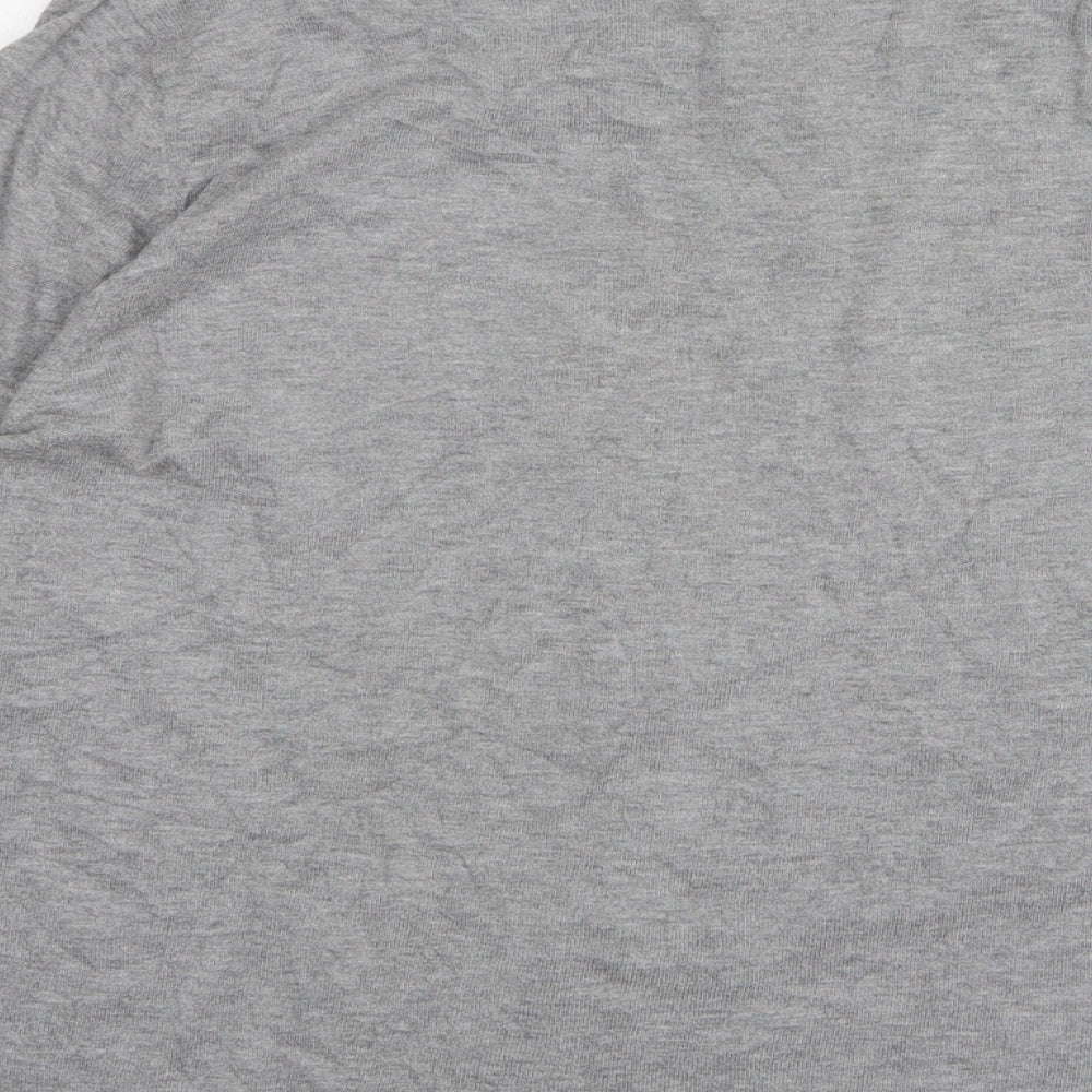 NEXT Womens Grey Round Neck Cotton Pullover Jumper Size 20 - Christmas