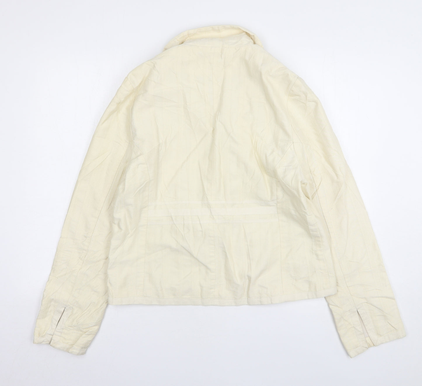 Atmosphere Womens Beige Cotton Jacket Blazer Size 16