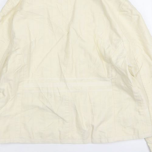 Atmosphere Womens Beige Cotton Jacket Blazer Size 16