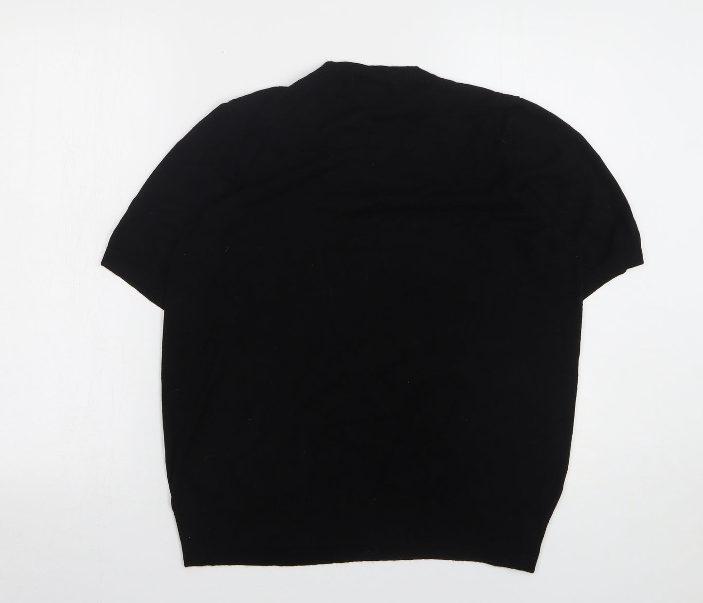 F&F Womens Black Round Neck Viscose Pullover Jumper Size 18