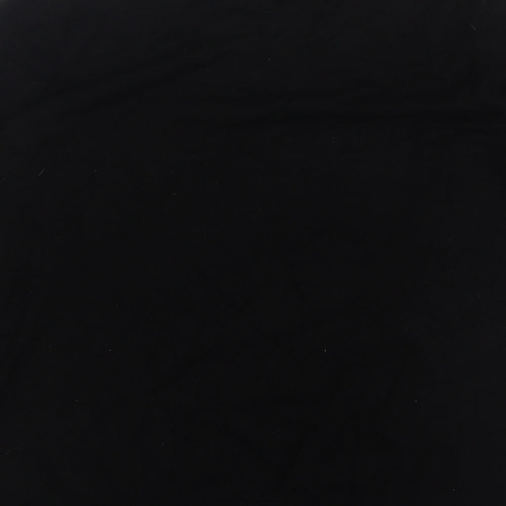 F&F Womens Black Round Neck Viscose Pullover Jumper Size 18