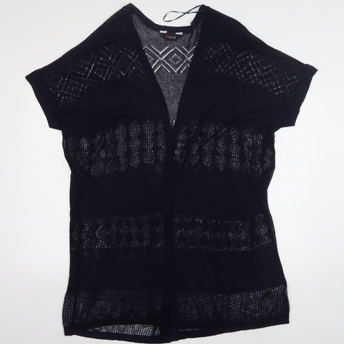 Yours Womens Blue V-Neck Acrylic Cardigan Jumper Size 18