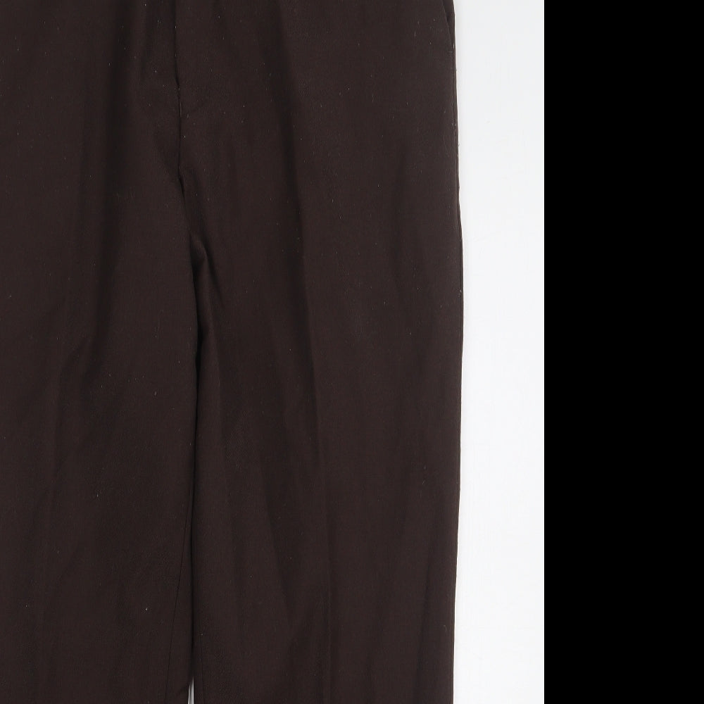 Skopes Mens Brown Wool Trousers Size 38 L29 in Regular
