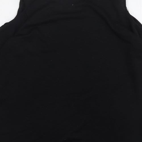 Select Womens Black Round Neck Polyester Pullover Jumper Size 14
