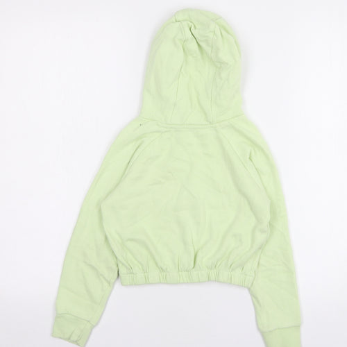 Pep&Co Girls Green Cotton Pullover Hoodie Size 7-8 Years