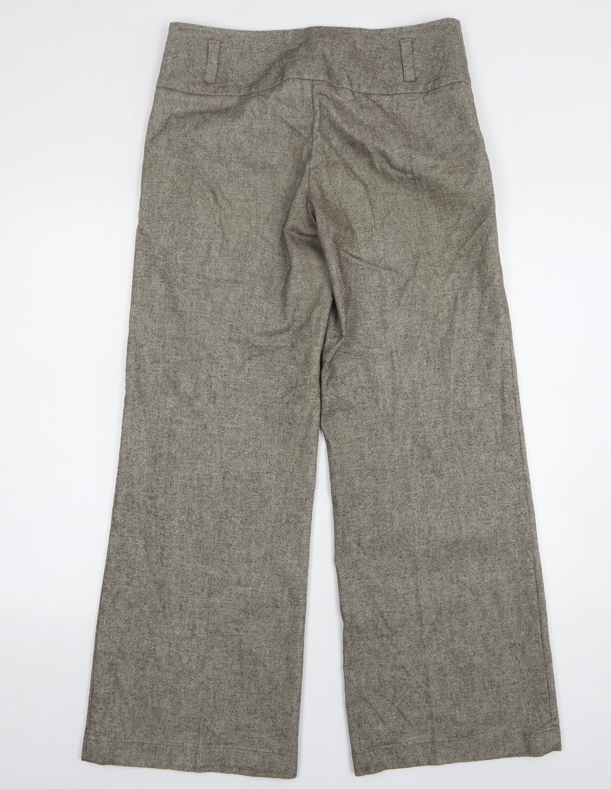 Per Una Womens Beige Cotton Trousers Size 12 L32 in Regular