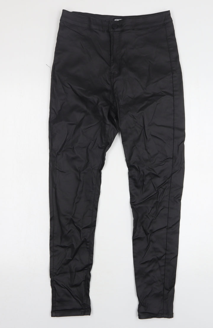 Momokrom Womens Black Viscose Skinny Jeans Size 12 L27 in Regular