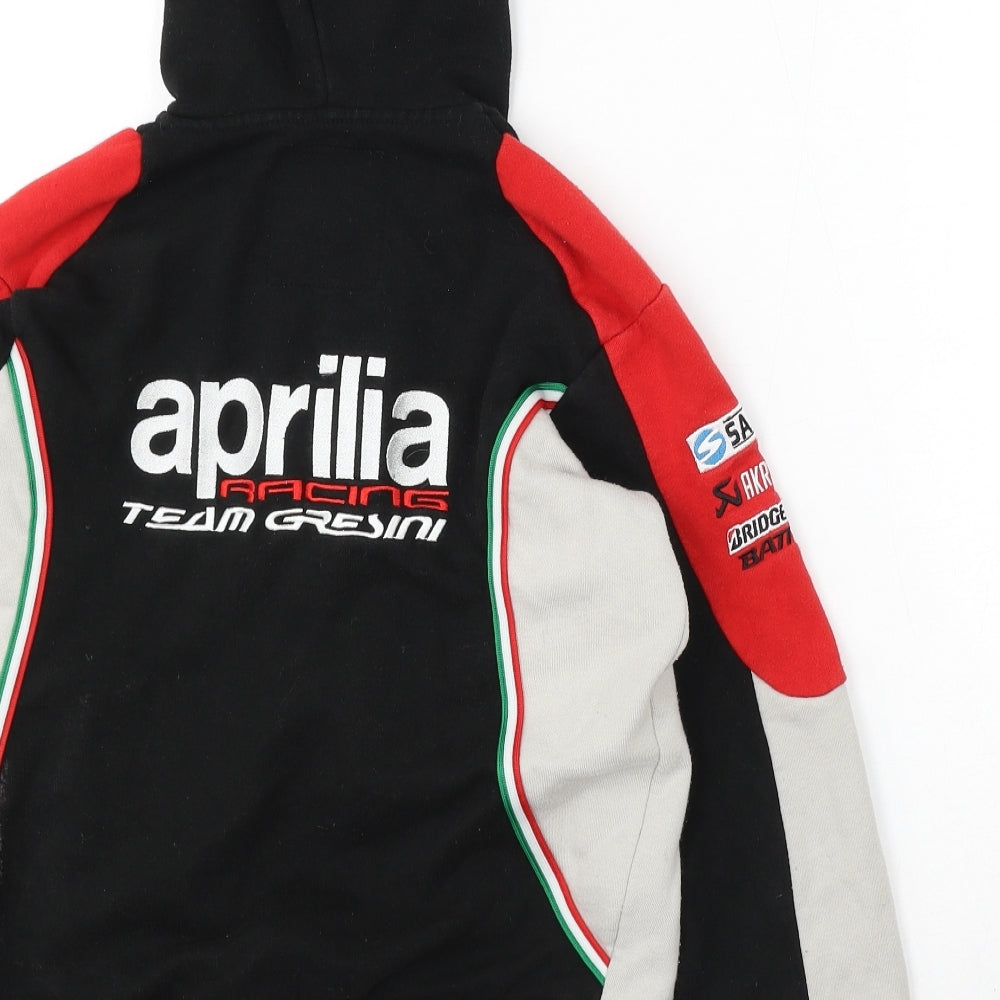 Aprilia Boys Multicoloured Geometric Cotton Pullover Hoodie Size 9 Years