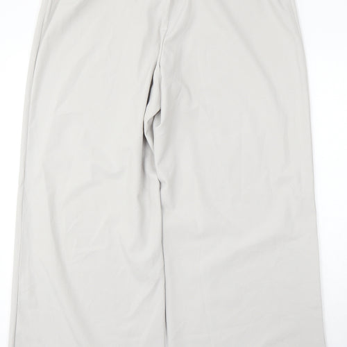 Nightingales Womens Grey Polyester Trousers Size 38 L30 in Regular
