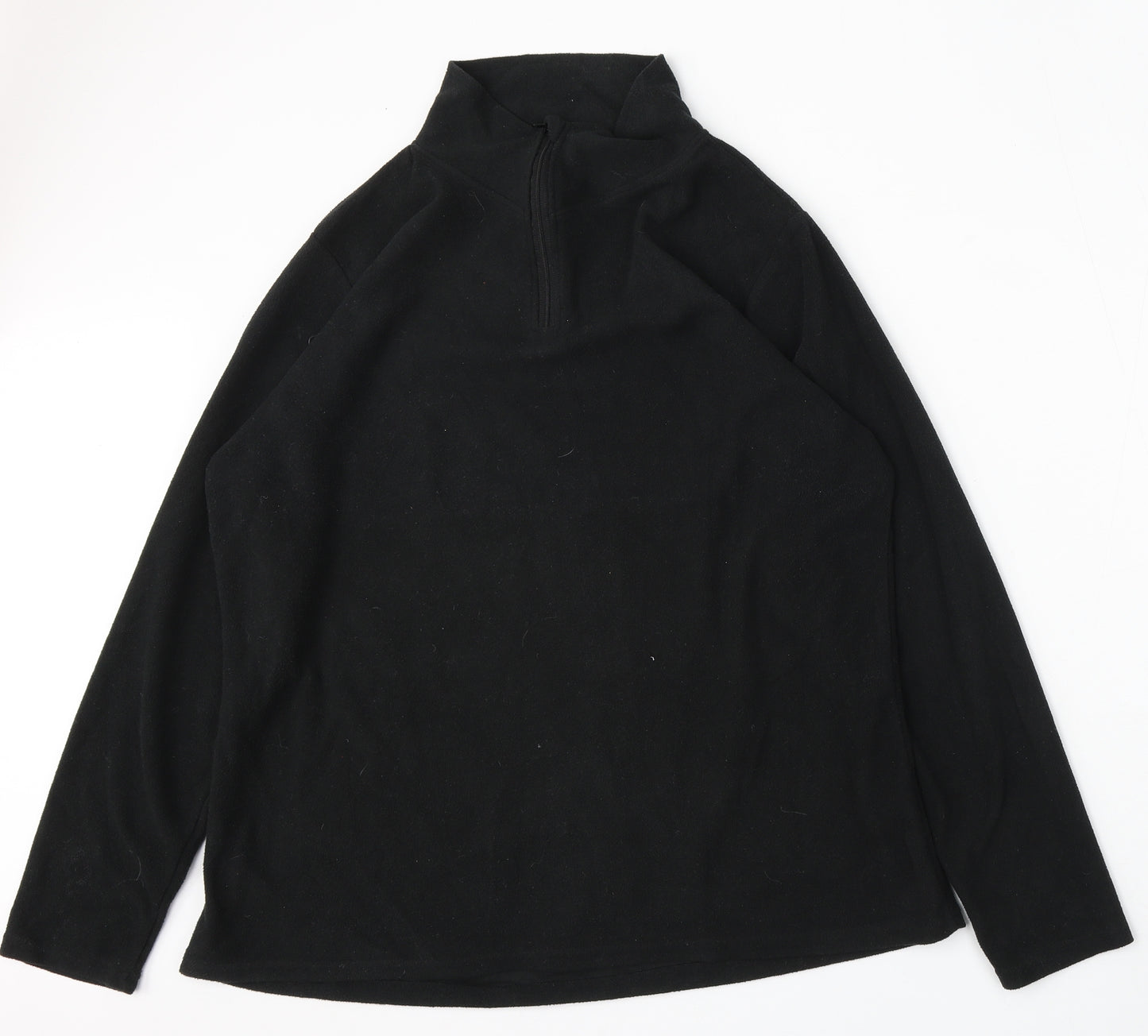 Infinity Woman Womens Black Polyester Pullover Sweatshirt Size XL Zip