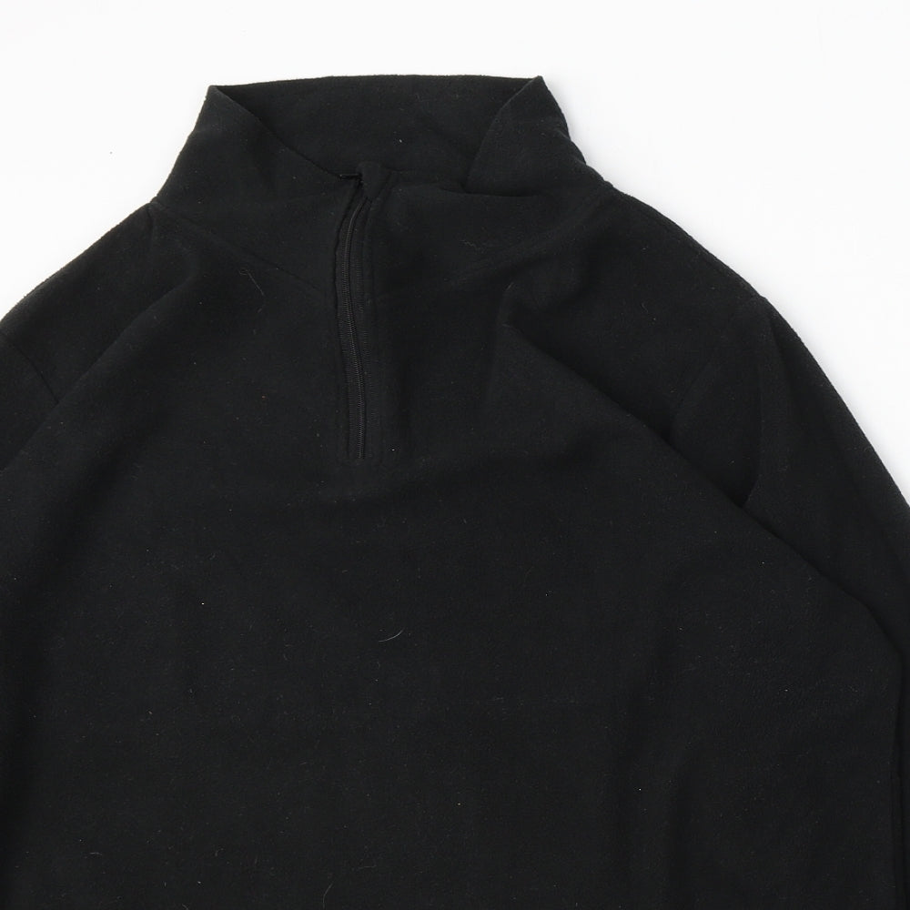 Infinity Woman Womens Black Polyester Pullover Sweatshirt Size XL Zip