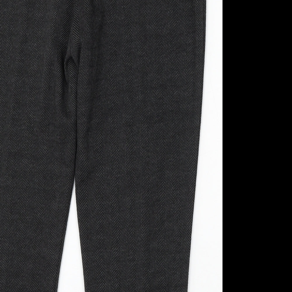 Bonmarché Womens Grey Polyester Trousers Size 14 L24 in Regular