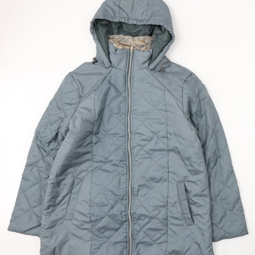Anne De Lancay Womens Blue Jacket Size M Zip