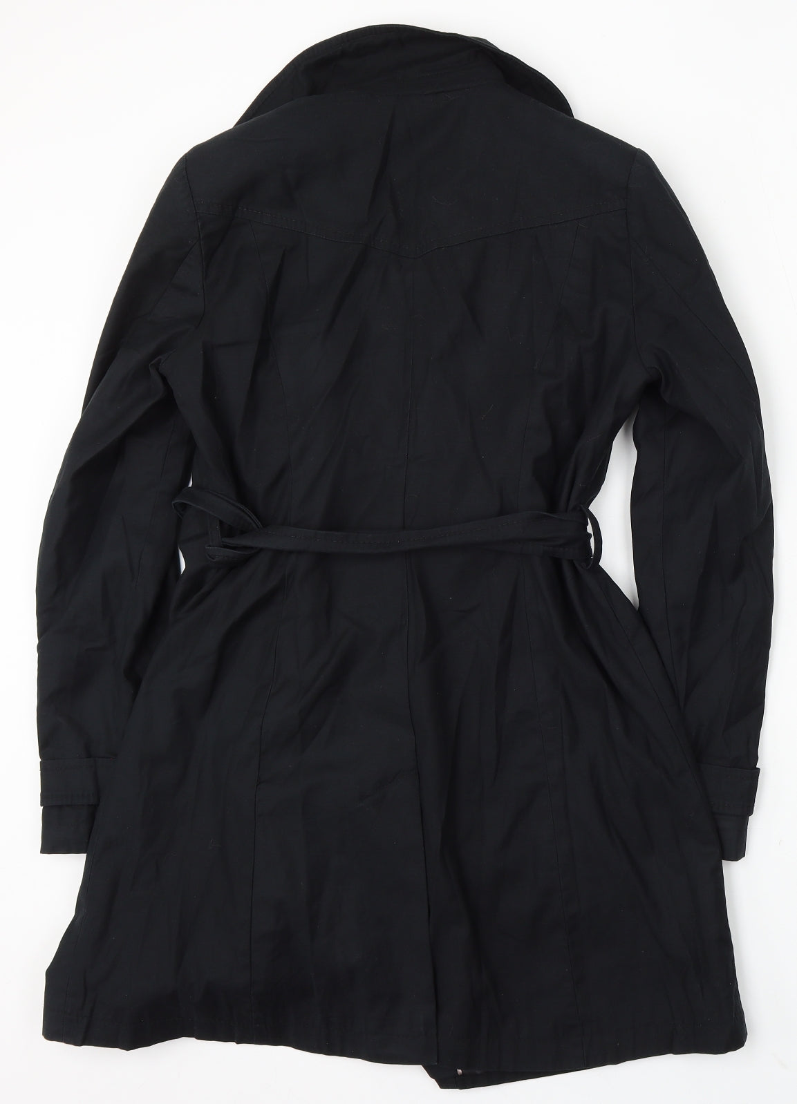 W Womens Black Jacket Coat Size S Zip