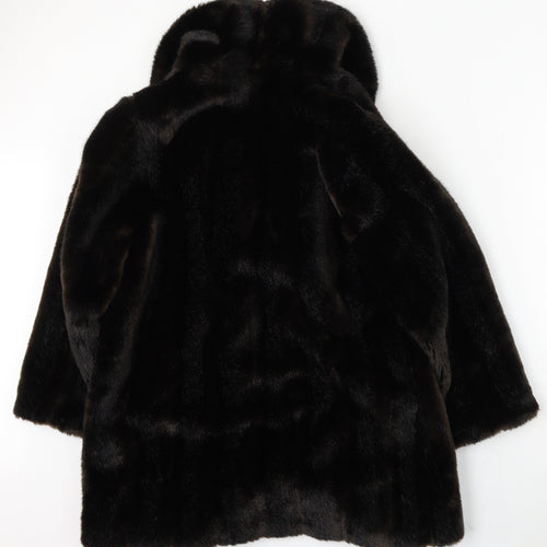 Furlook Womens Brown Jacket Coat Size M