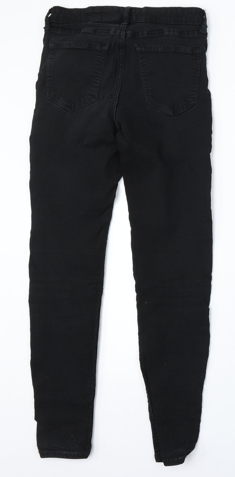 Gap Womens Black Polyester Skinny Jeans Size 12 L30 in Regular Button