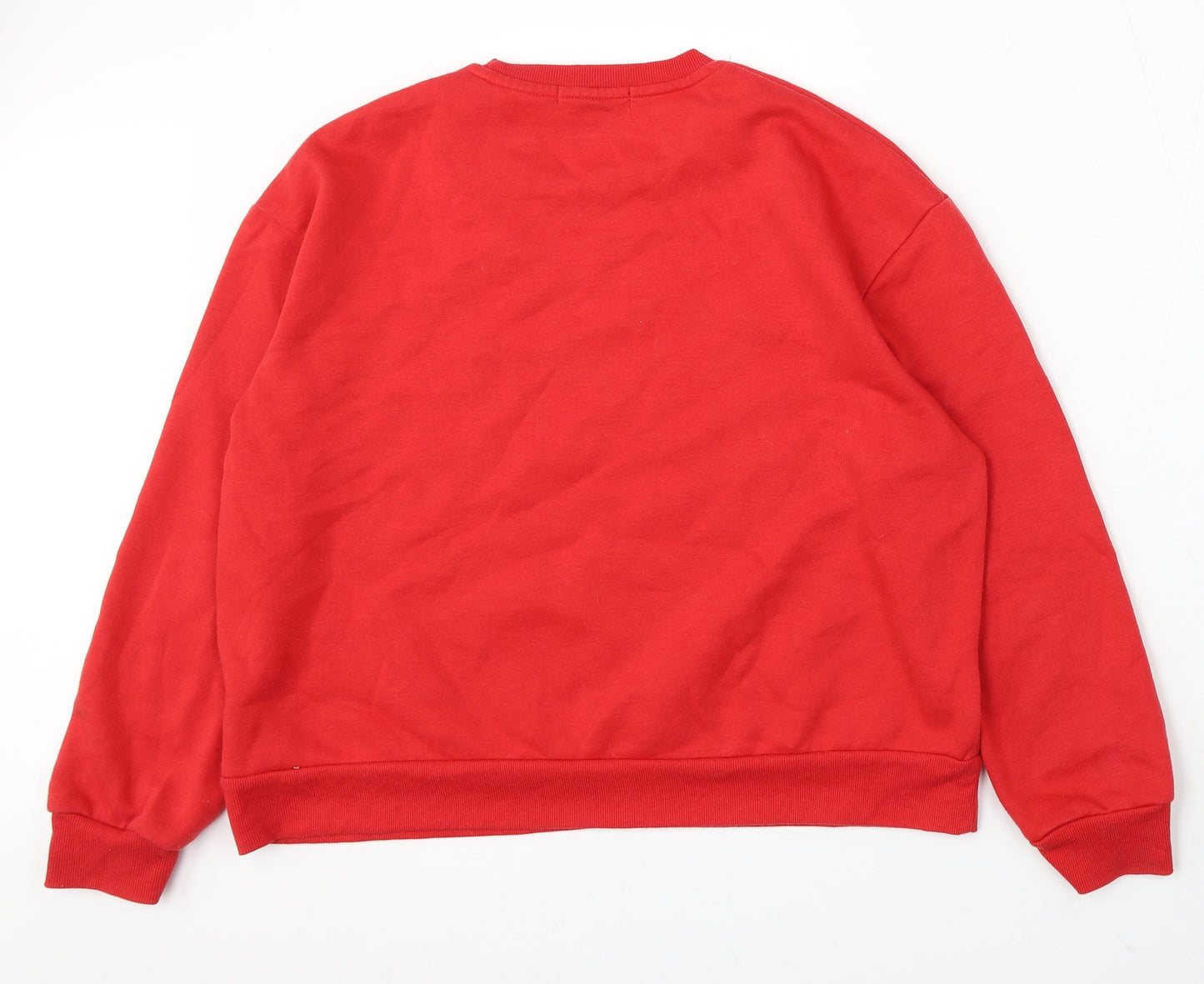 Primark Womens Red Polyester Pullover Sweatshirt Size 12 - something amazing is about to happen