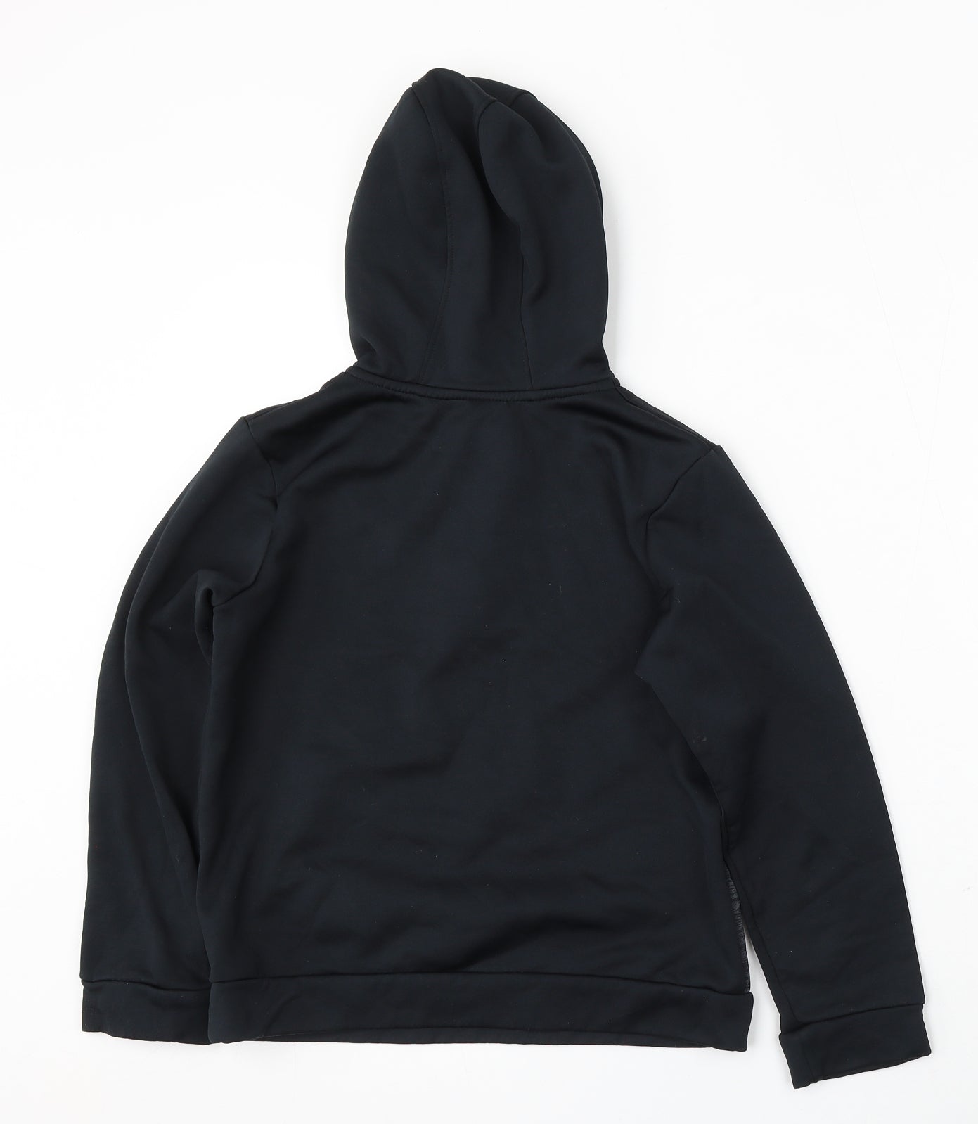 Under armour Boys Black Polyester Full Zip Hoodie Size M Zip