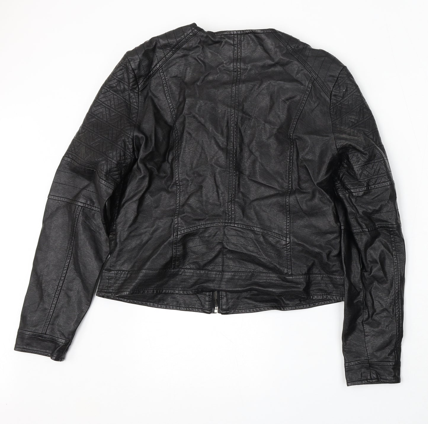 Papaya Womens Black Jacket Size 14 Zip
